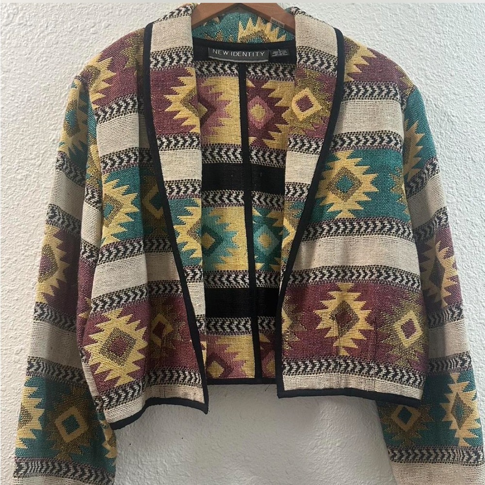 Multicolor Geometric Women's Sweater